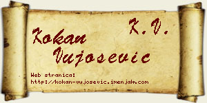 Kokan Vujošević vizit kartica